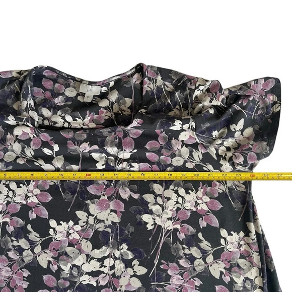 J.Jill Floral Pima Cotton Blend Dress Purple Size XL - Picture 7 of 8